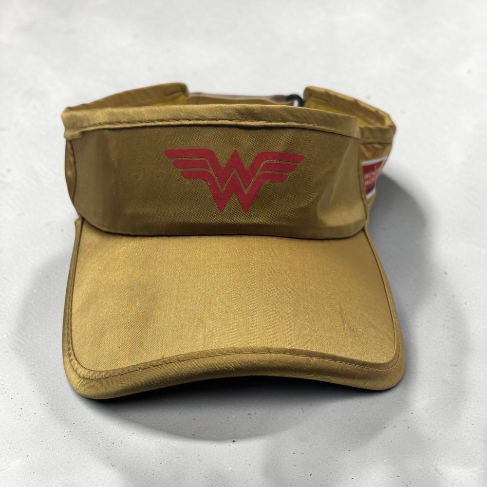 Visor Wonder Woman OS Gold DC Comics Logo Hat Costume Superhero